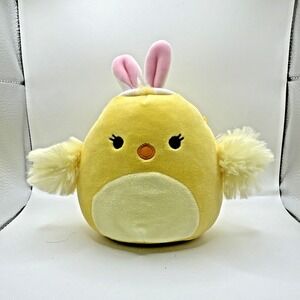 2021 Easter Squishmallow 5 inch Aimee‎ The Chick with bunny ears